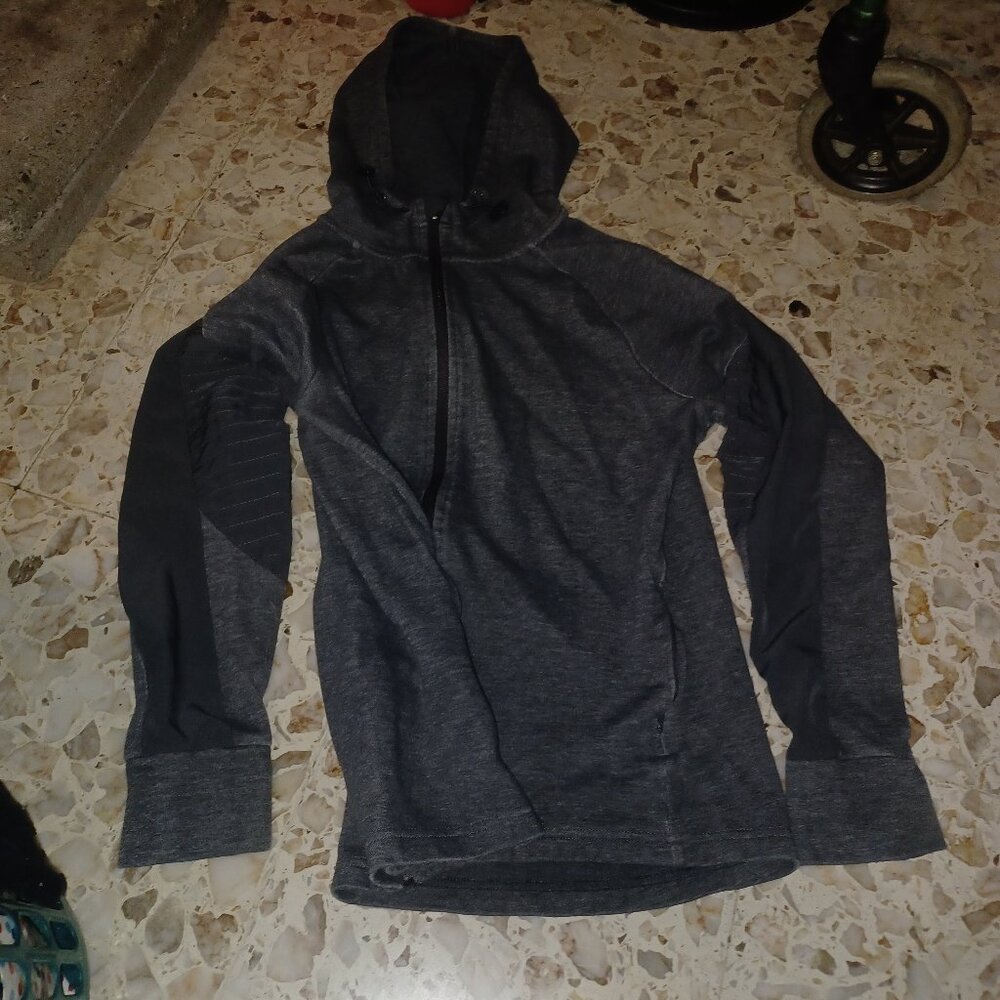 Avia Women's Hooded Athletic Sweat Shirt Large Gray